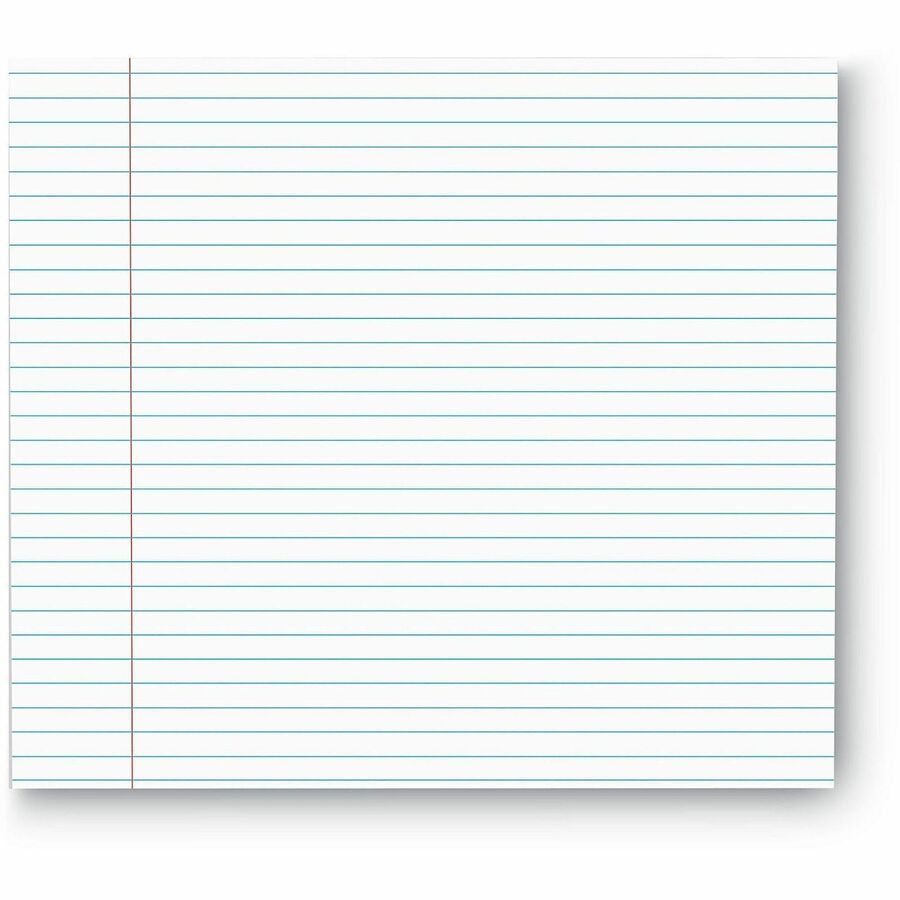 Universal Glue Top Pads, Narrow Rule, 50 White 8.5 x 11 Sheets, Dozen - 1 Subject(s) - 50 Sheets - Glued - Narrow Ruled Front Ruling - 16 lb Basis Weight - 11" Height x 8.5" Width - White Paper - Chipboard Cover - 1 Dozen