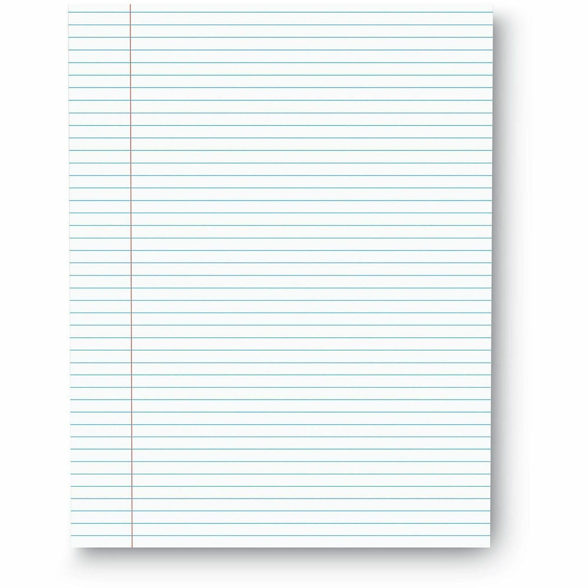 Universal Glue Top Pads, Narrow Rule, 50 White 8.5 x 11 Sheets, Dozen - 1 Subject(s) - 50 Sheets - Glued - Narrow Ruled Front Ruling - 16 lb Basis Weight - 11" Height x 8.5" Width - White Paper - Chipboard Cover - 1 Dozen