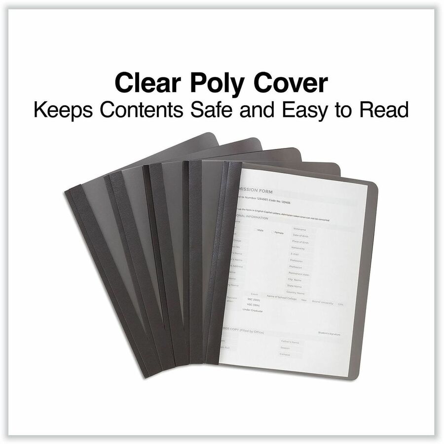 Universal Report Cover - 1/2" Folder Capacity - 8 1/2" x 11" - 100 Sheets Capacity - 3 x 3-prong Fastener Fastener(s) - Punched - 25 Box