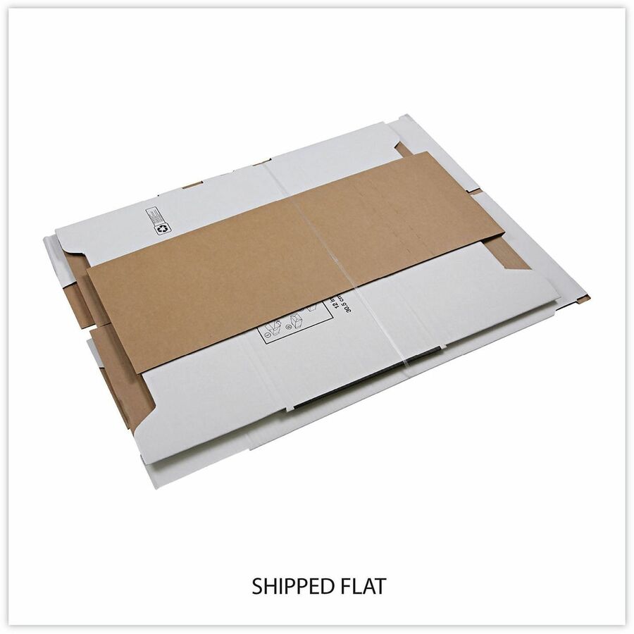 Universal Economy Storage Drawer Files, Letter Files, White, 6/Carton - Internal Dimensions: 12.50" Width x 23.25" Depth x 10.75" Height - Media Size Supported: Letter - Medium Duty - Corrugated Fiberboard - White - For Box File - 6 / Carton