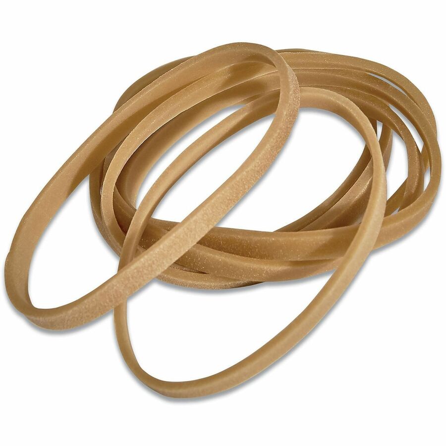 Universal Rubber Bands, Size 30, 0.04" Gauge, Beige, 1 lb Box, 1,100/Pack - Size: #30 - 2" Length x 0.1" Width - 12 lb/in - Rubber - Beige - 1100 / Pack