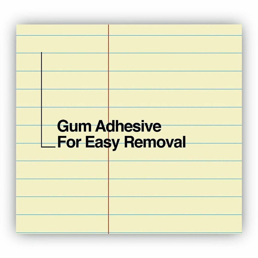 Universal Glue Top Pads, Narrow Rule, 50 Canary-Yellow 8.5 x 11 Sheets, Dozen - 1 Subject(s) - 50 Sheets - Glued - Narrow Ruled Front Ruling - 16 lb Basis Weight - 11" Height x 8.5" Width - Canary Paper - Chipboard Cover - 1 Dozen