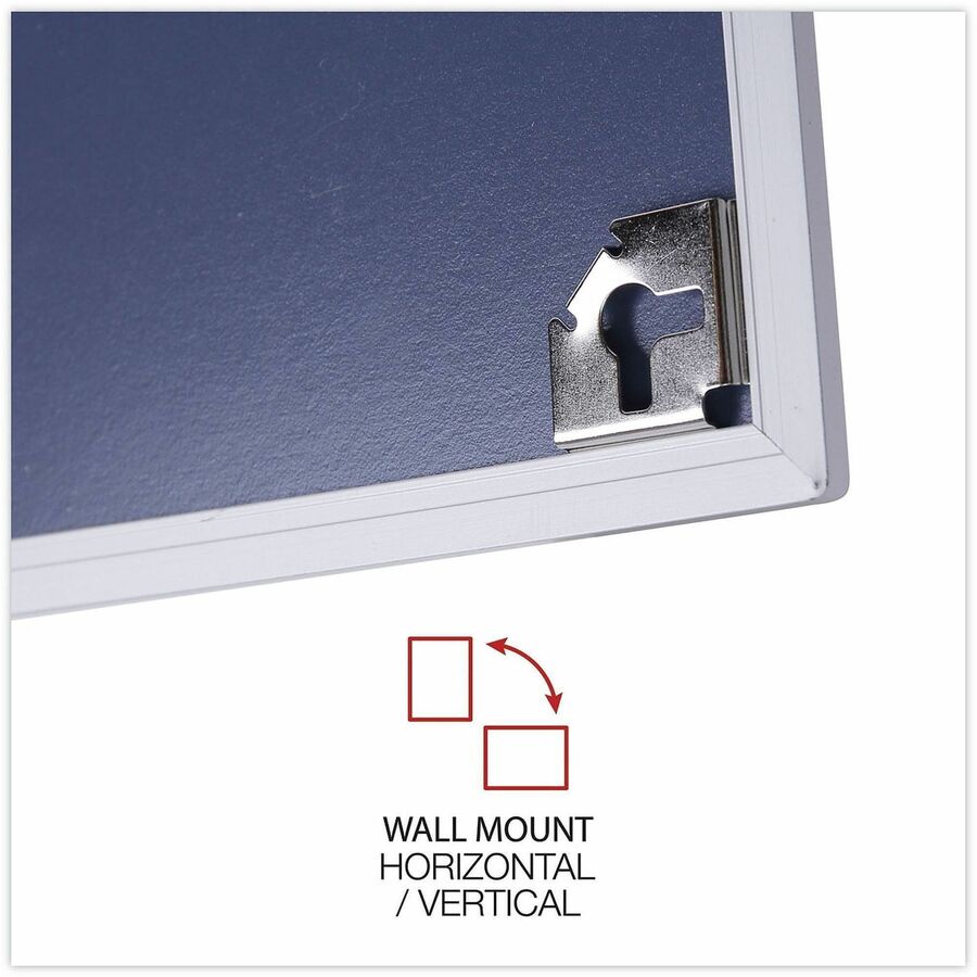 Universal Dry Erase Board - 24" (2 ft) Width x 18" (1.5 ft) Height - White Melamine Surface - Anodized Aluminum Frame - 1 Each