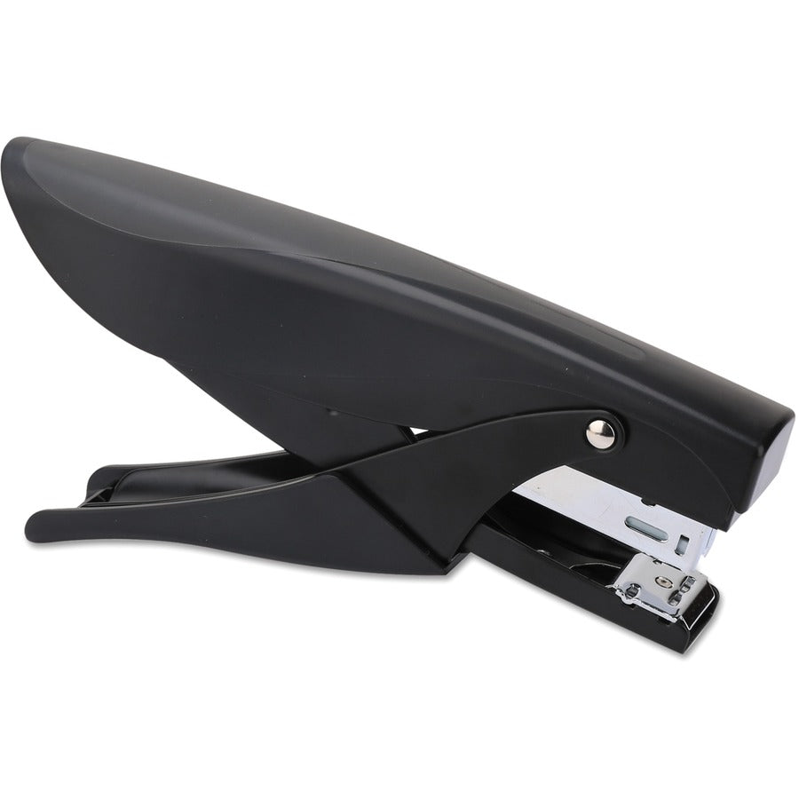 Universal Deluxe Plier Stapler - Staples Upto 20 Sheet - Holds Upto 210 Staple - Full Strip - Staple Size: 0.50" - 0.50" Crown Width - Top Loading - Black - Metal, Plastic - 1 Each