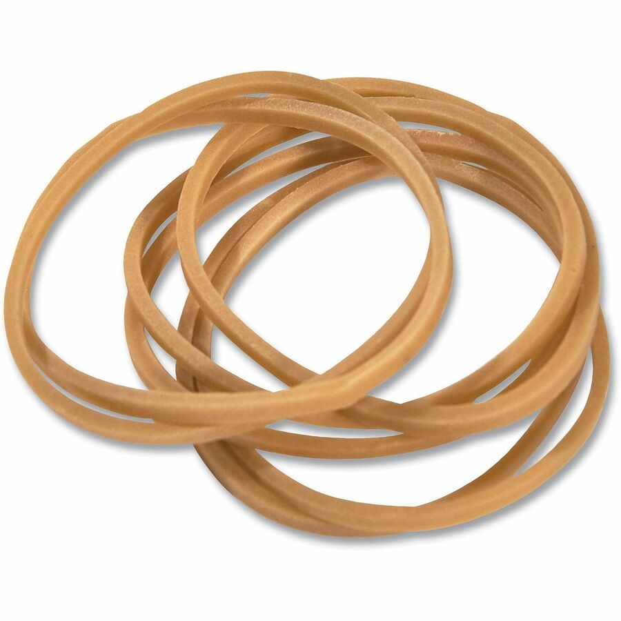 Universal Rubber Bands, Size 12, 0.04" Gauge, Beige, 1 lb Box, 2,500/Pack - Size: #12 - 1.8" Length x 0.1" Width - 6 lb/in - Rubber - Beige - 2500 / Pack