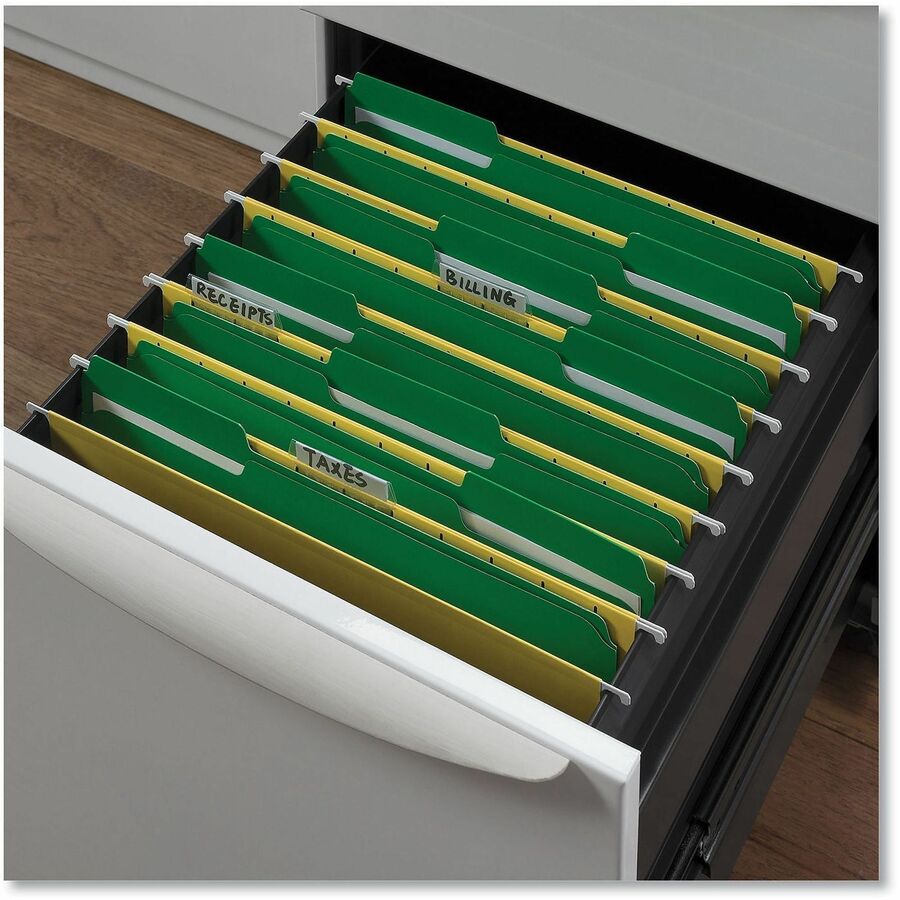 Universal 1/3 Tab Cut Letter Classification Folder - 8 1/2" x 11" - 3/4" Expansion - 2 Fastener(s) - 2" Fastener Capacity - Top Tab Location - Assorted Tab Position - Green - 50 Box