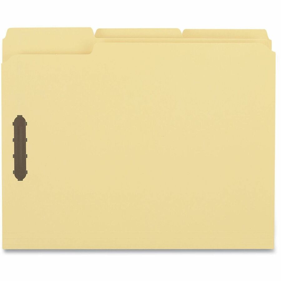 Universal 1/3 Tab Cut Letter Classification Folder - 8 1/2" x 11" - 3/4" Expansion - 2 Fastener(s) - 2" Fastener Capacity - Top Tab Location - Assorted Tab Position - Yellow - 50 Box