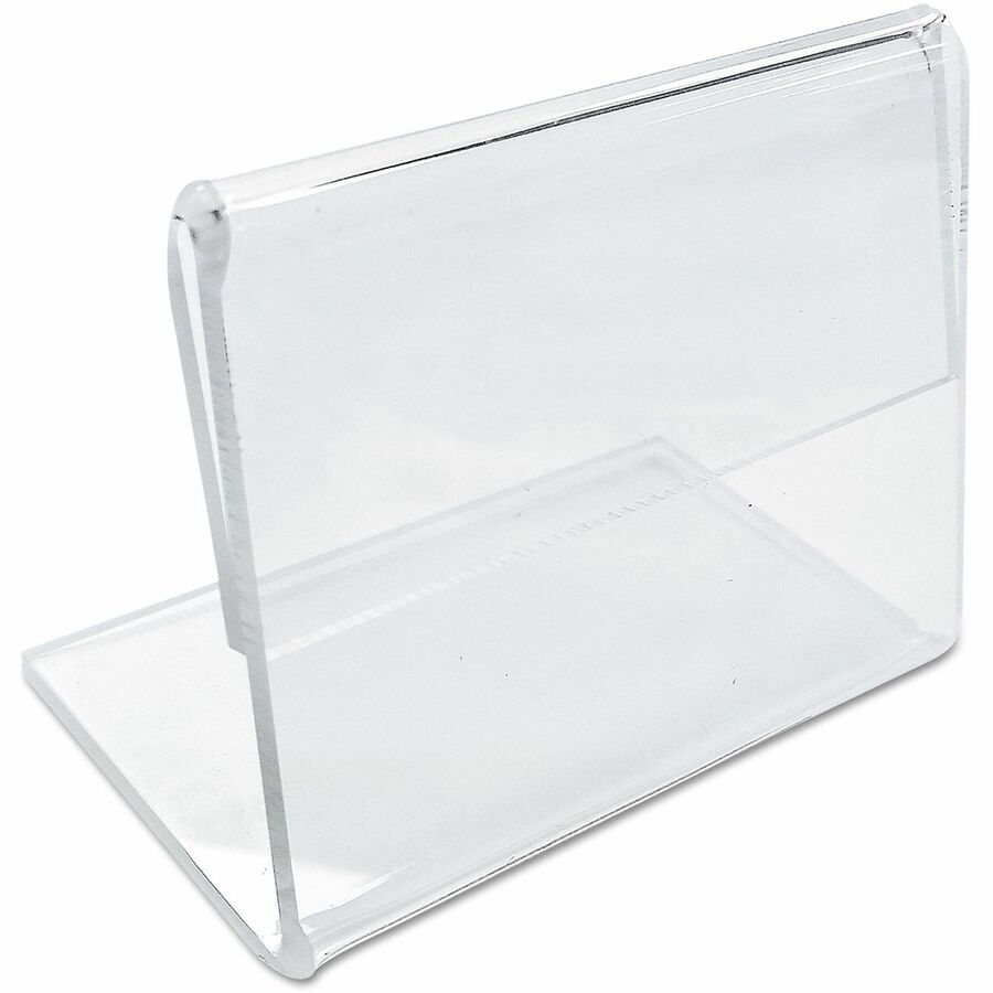 Universal Sign Holder - Rectangular Shape - Side-loading, Durable, Dirt Resistant, Damage Resistant - Plastic, Styrene - 10