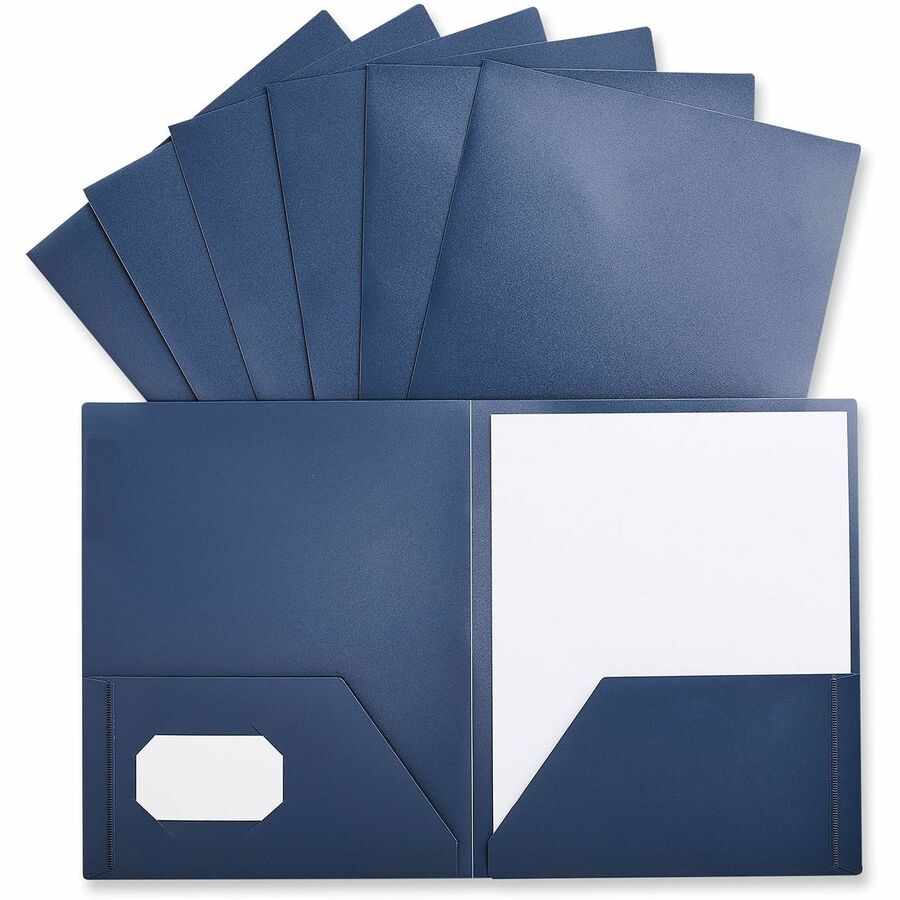 Universal Pocket Folder - 11" x 8 1/2" - 100 Sheets Capacity - 2 Pocket(s) - 10 Pack