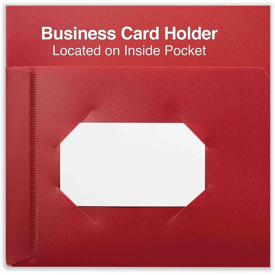 Universal Pocket Folder - 11" x 8 1/2" - 100 Sheets Capacity - 2 Pocket(s) - 10 Pack