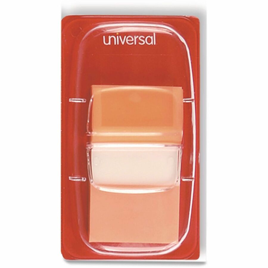 Universal Flag - 250 - 1" Flag/Note Width x 1 3/4" Flag/Note Length - Rectangle - Blue, Green, Orange, Pink, Yellow - Removable, Self-stick, Pop-up, Repositionable - Dispenser Included - 250 / Pack