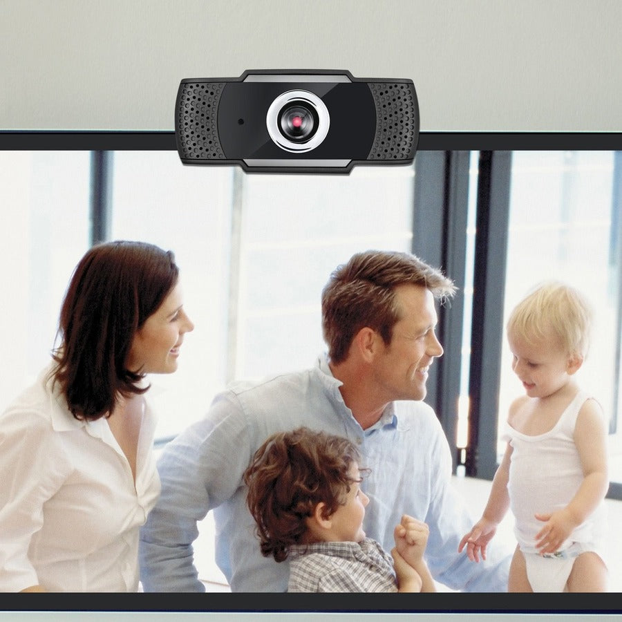 Adesso CyberTrack CyberTrack H4 Webcam - 2.1 Megapixel - 30 fps - Black - USB 2.0 - 1920 x 1080 Video - CMOS Sensor - Manual Focus - Microphone - For Computer, Notebook, Smart TV
