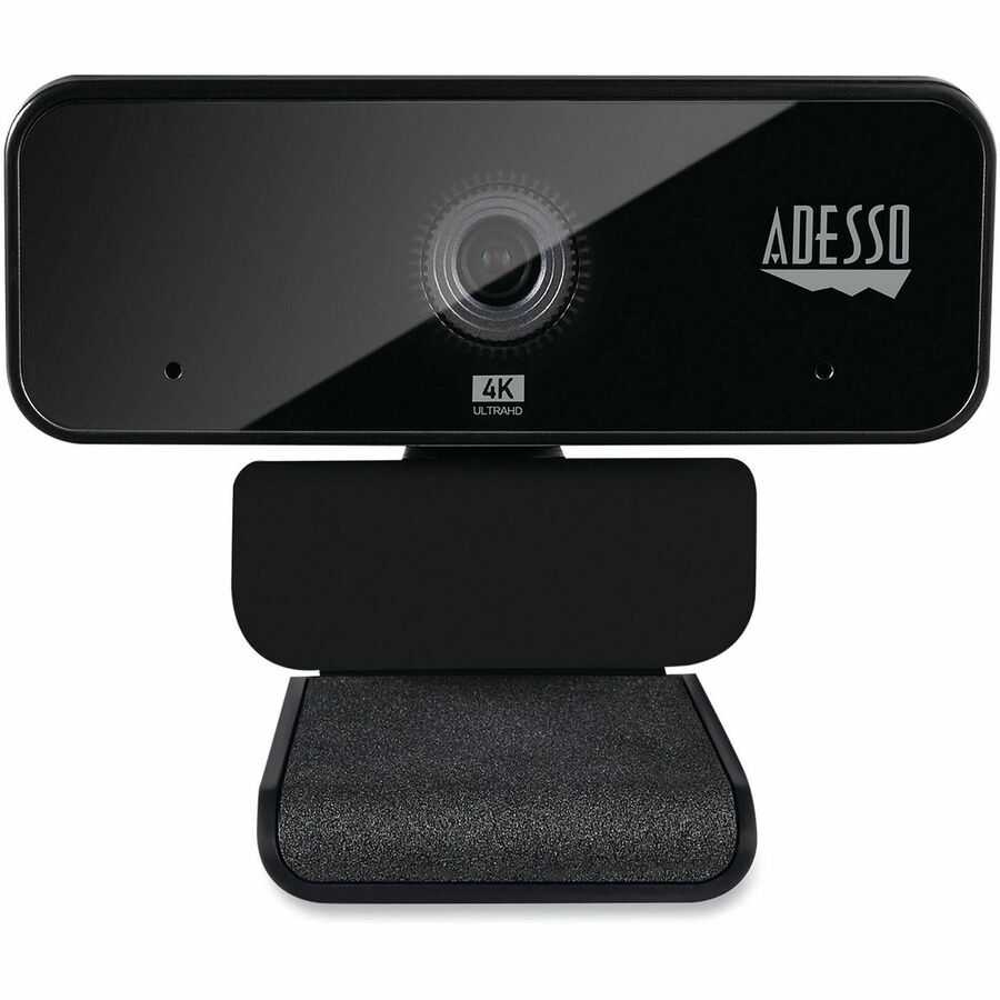 Adesso CyberTrack CyberTrack H6 Webcam - 8 Megapixel - 30 fps - Black - USB 2.0 - 3840 x 2160 Video - CMOS Sensor - Fixed Focus - 120&deg; Angle - Microphone - For Computer, Smart TV, Notebook