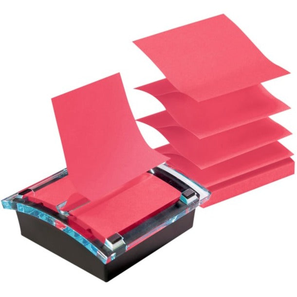 Post-it&reg; Notes Pop-up Notes, 3" x 3" , Cape Town Color Collection, Pack Of 18 Pads - 3" Flag/Note Width x 3" Flag/Note Length - Square - Aqua Splash, Cape Town, Guava, Vital Orange - Pop-up, Repositionable, Adhesive, Residue-free - 18 Pad