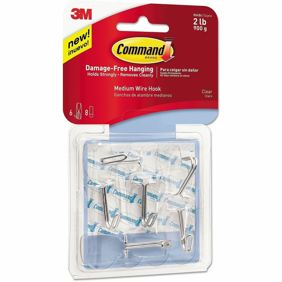 Command Hook - 2.2" Height x 2.2" Width - Clear