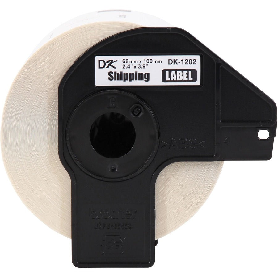 Brother DK Address Label - 2 2/5" Width x 3 29/32" Length - Rectangle - Thermal - Paper - 300 / Roll - 24 / Pack