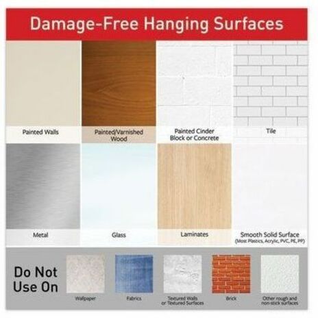 Command Damage-Free Picture Hanging Strips, Large, 5-5/8" x 5-3/16" , Pack Of 120 Strips - x 5.6" Length - for Pictures, Decoration - Foam - White - 120 / Pack