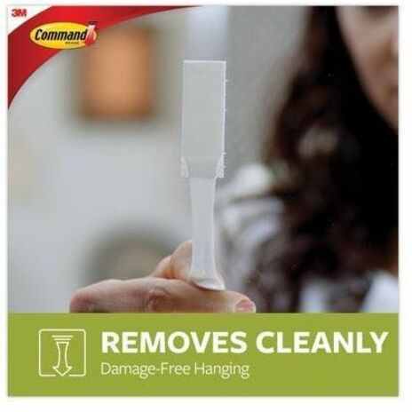 Command Damage-Free Picture Hanging Strips, Large, 5-5/8" x 5-3/16" , Pack Of 120 Strips - x 5.6" Length - for Pictures, Decoration - Foam - White - 120 / Pack