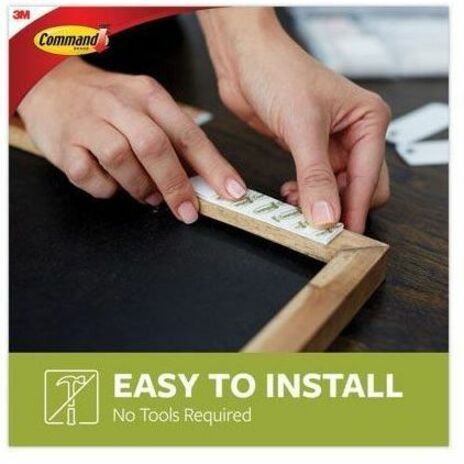 Command Damage-Free Picture Hanging Strips, Large, 5-5/8" x 5-3/16" , Pack Of 120 Strips - x 5.6" Length - for Pictures, Decoration - Foam - White - 120 / Pack