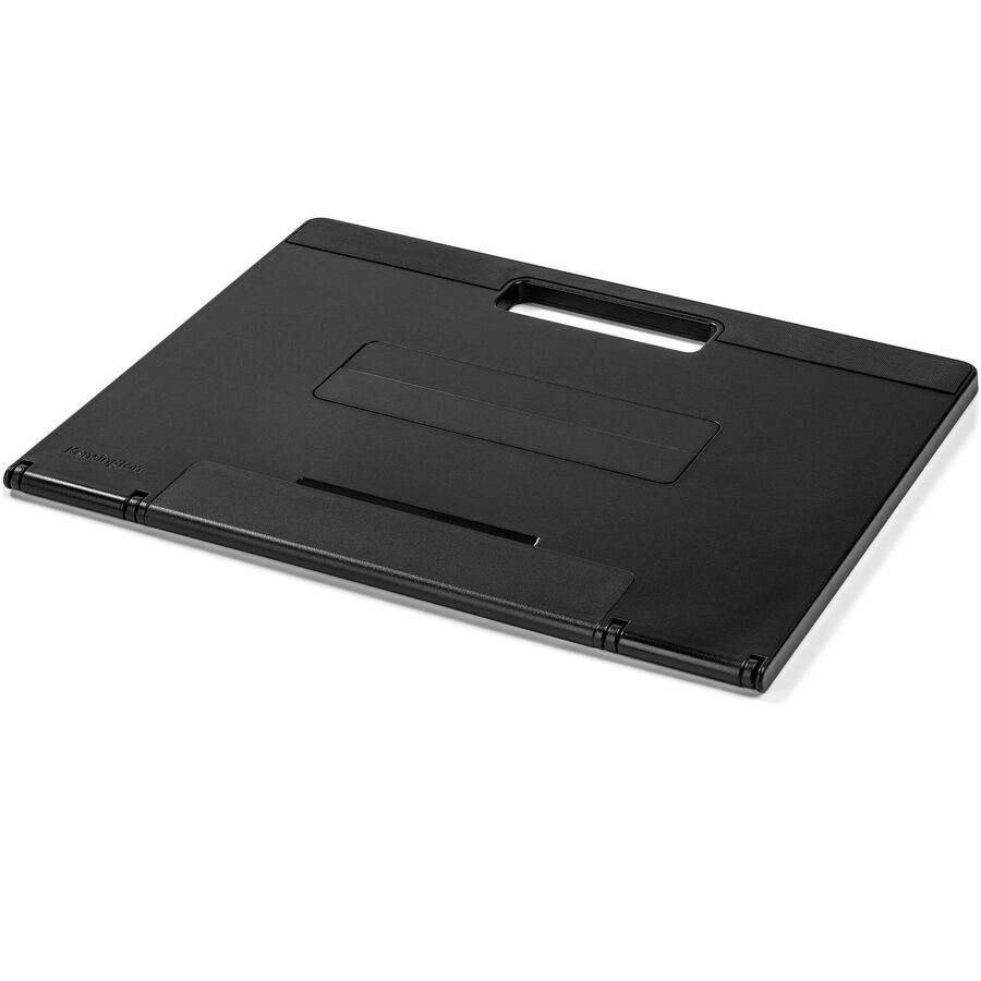 Kensington SmartFit Easy Riser Go Adjustable Ergonomic Riser for up to 17" Laptops - Black - Up to 17" Screen Support - 8 lb Load Capacity - 7.10" Height x 13" Width x 9.50" Depth - Desktop - Black - For Notebook, Home, Workstation - Adjustable Tilt, P...