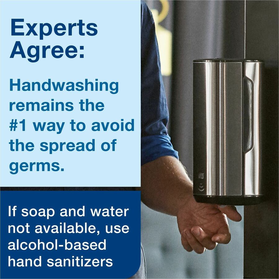 TORK Hand Sanitizer Foam Refill - Fragrance-free Scent - 1.06 quart - Hand, Healthcare, Food Handling - Moisturizing - Clear - Non-sticky, Hygienic, Unscented - 6 / Carton