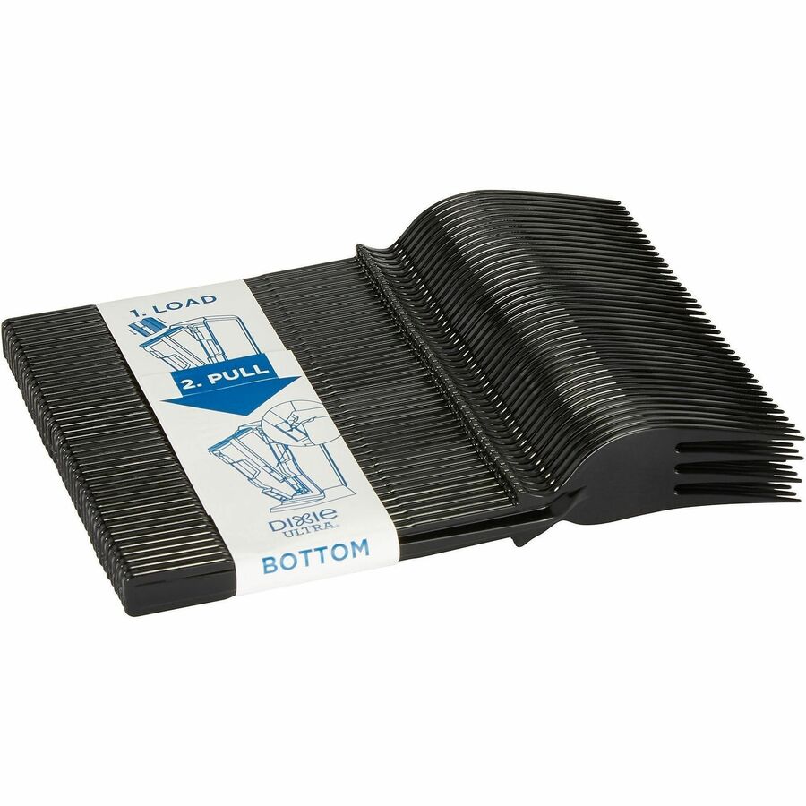 SmartStock Fork - Fork - 40 x Fork - Disposable - Black - 24 / Box