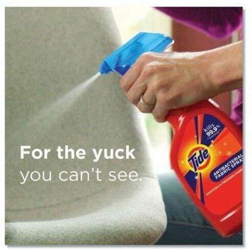 Tide Antibacterial Fabric Spray, 22 Fl Oz - Ready-To-Use - 22 fl oz (0.7 quart) - Anti-bacterial - 1 Each