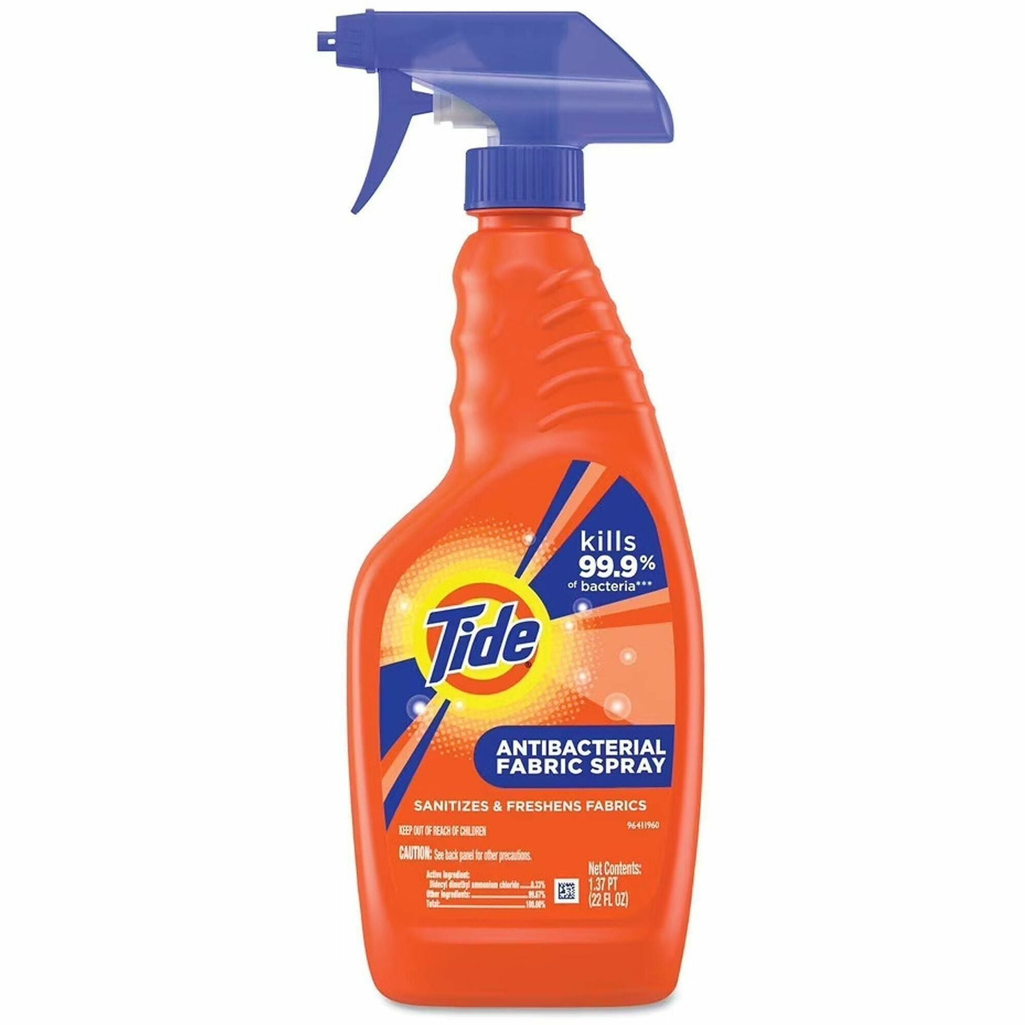 Tide Antibacterial Fabric Spray, 22 Fl Oz - Ready-To-Use - 22 fl oz (0.7 quart) - Anti-bacterial - 1 Each