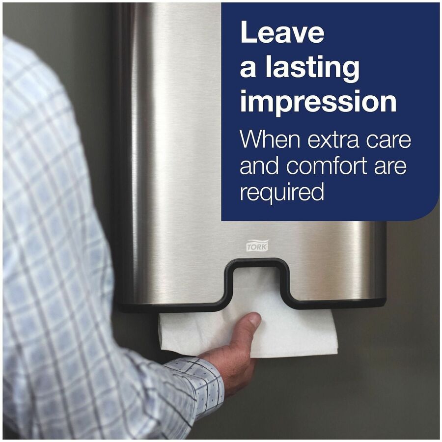 TORK Xpress Extra Soft Multifold Hand Towel White H2 - 2 Ply - Multifold - 9.13" Width x 12.80" Length - White - Virgin Pulp, Virgin Fiber - 94 / Pack