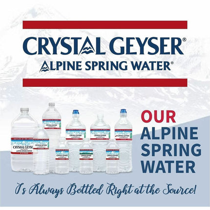 Crystal Geyser Natural Alpine Spring Water - Ready-to-Drink - 128.16 fl oz (3.79 L) - 6/Carton - 6 / Carton