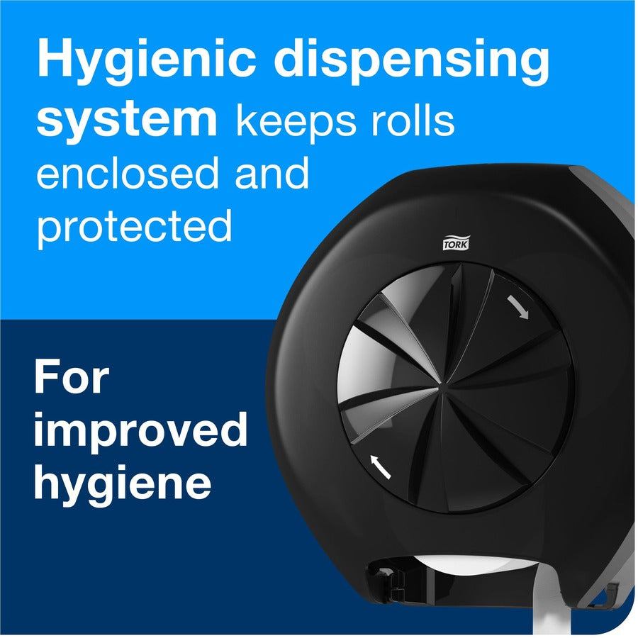 TORK OptiCore Mid-size Toilet Paper Roll White T11 - 1 Ply - 4" Length - 5.63" Roll Diameter - 1 43/64" Core - White - Fiber - 36 Rolls Per CartonCarton - 1755 Roll