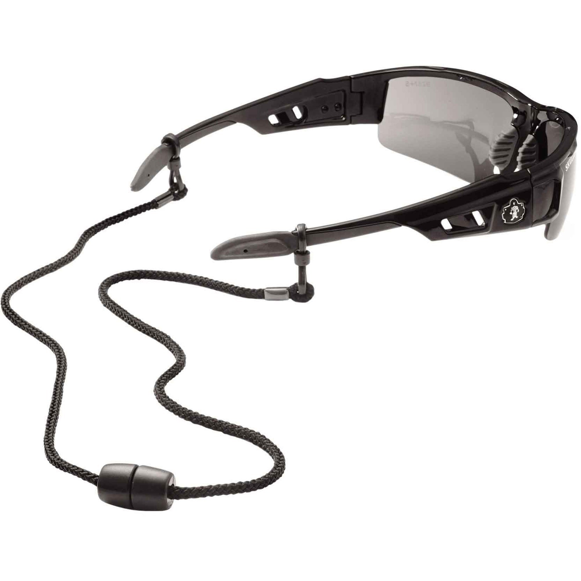 Ergodyne 3251 Breakaway Rope Eyewear Lanyard - Slip Attachment - 0.3" Height x 1.5" Width x 11" Length - Black - Nylon - 6 / Carton