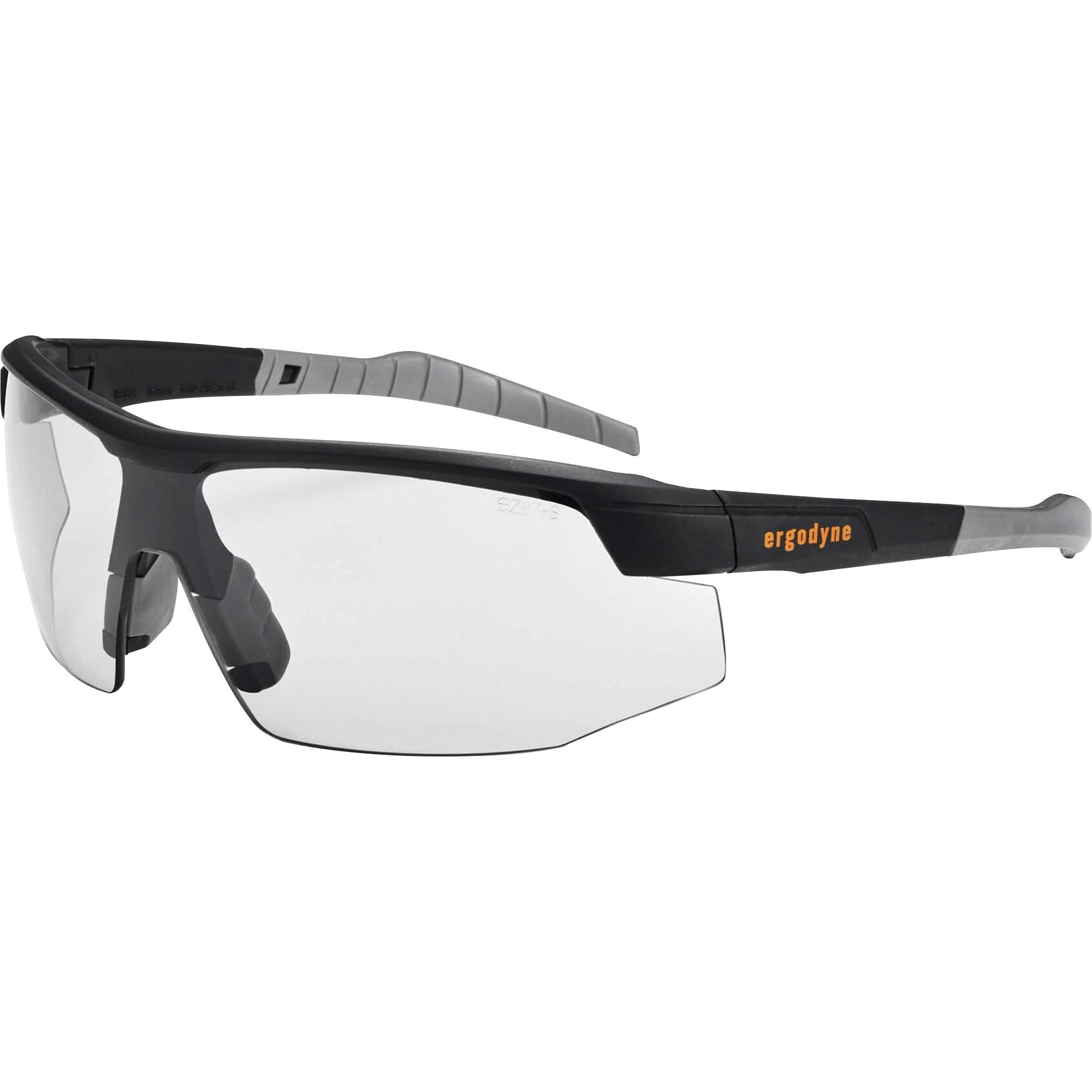 Ergodyne SKOLL In/Outdoor Lens Matte Safety Glasses - Recommended for: Indoor/Outdoor, Construction, Carpentry, Woodworking, Landscaping, Boating, Skiing, Fishing, Hunting, Shooting, Sport - Eye Protection - Matte Black - Anti-fog, Anti-scratch, UV Res...