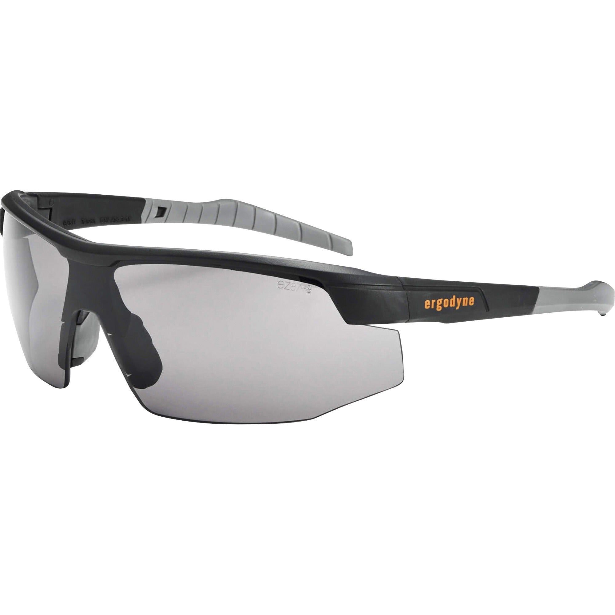 Ergodyne SKOLL Smoke Lens Matte Safety Glasses - Recommended for: Construction, Carpentry, Woodworking, Landscaping, Boating, Skiing, Fishing, Hunting, Shooting, Sport - Eye Protection - Matte Black - Smoke Lens - Anti-fog, Anti-scratch, UV Resistant, ...