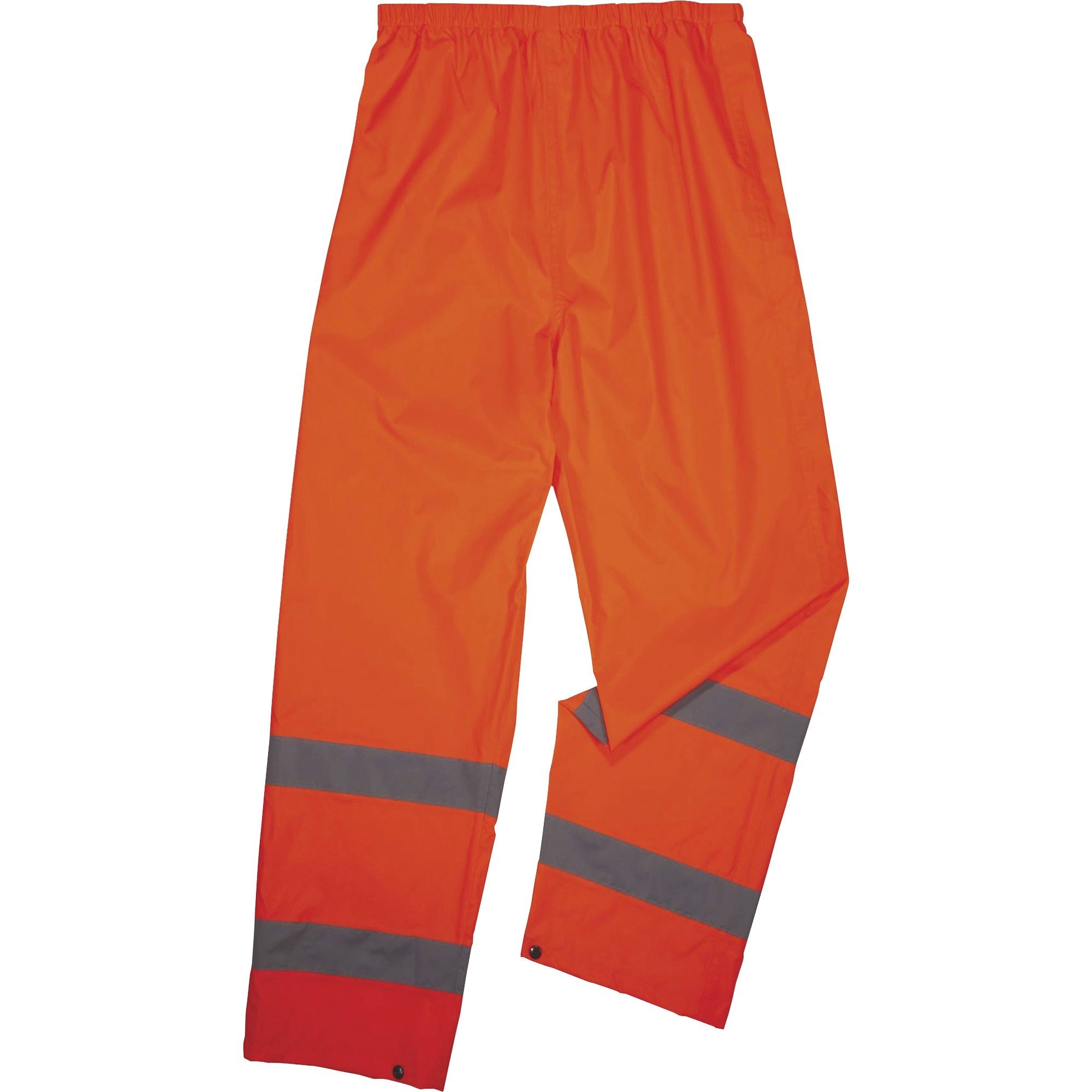 Ergodyne 8916 Lightweight Hi-Vis Rain Pants - Class E - For Rain Protection - 2-Xtra Large Size - Orange - Polyurethane, 150D Oxford Polyester