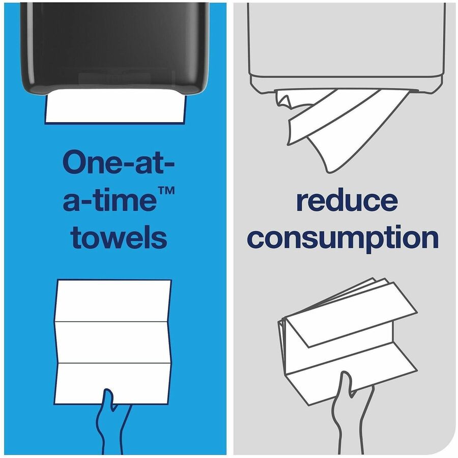 TORK PeakServe Continuous Paper Hand Towels White H5 - 1 Ply - 7.91" Width x 8.85" Length - Leaf design - White - 270/Bundle - 12 Bundle
