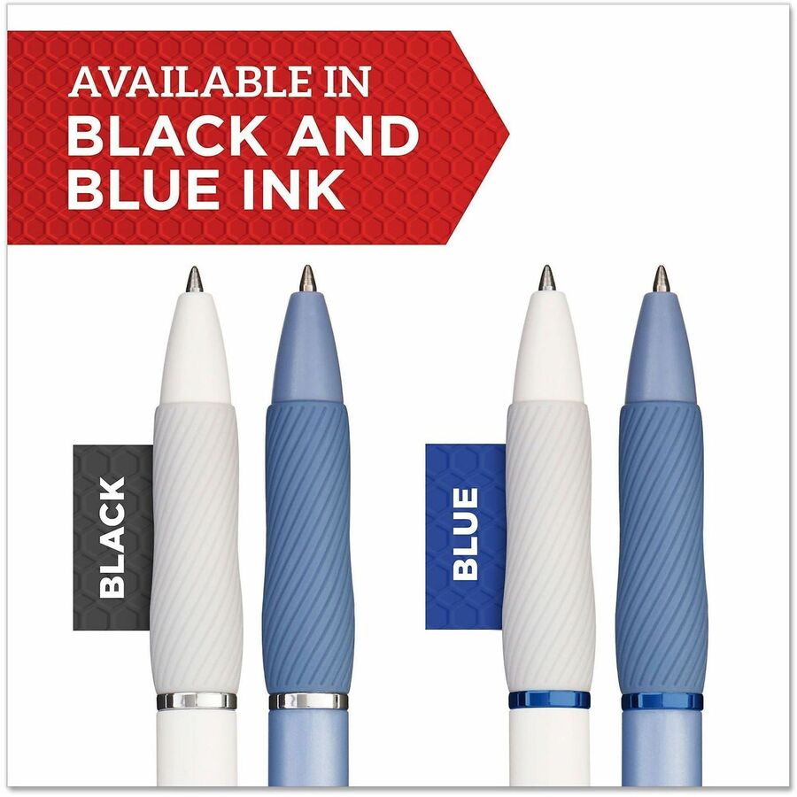 Sharpie S-Gel Fashion Retractable Pens 0.7 mm Black - 0.7 mm Medium Pen Point - Black Ink - Gel-based - Blue Barrel