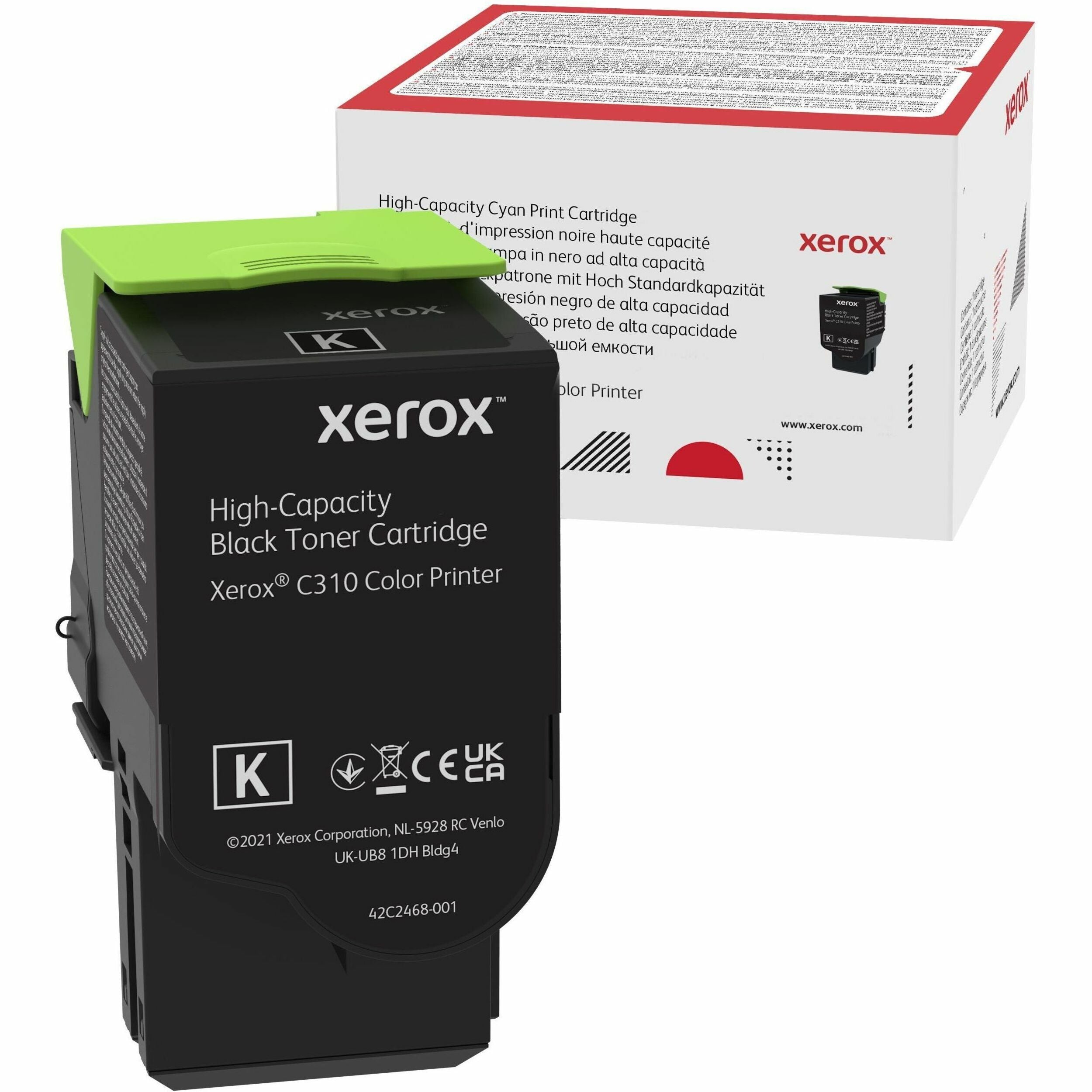 Xerox Original High Yield Laser Toner Cartridge - Single Pack - Black - 1 / Each - 8000 Pages