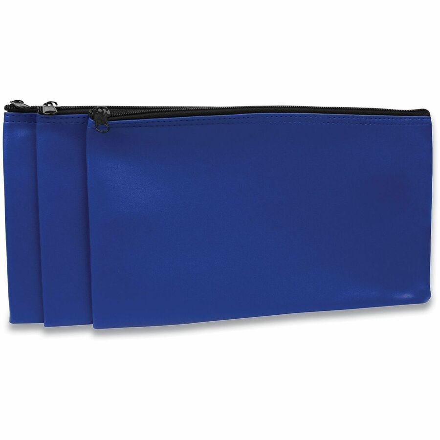 ControlTek Carrying Case Travel Essential - Blue - Tear Resistant, Drop Resistant, Spill Resistant - Vinyl Body - Vinyl Exterior Material - 11" Width x 6" Depth - 3 / Pack