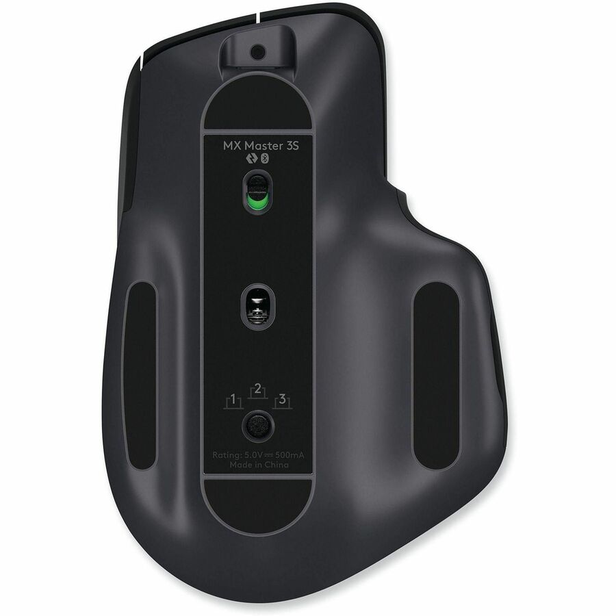 Logitech MX Master 3S Performance Wireless Mouse (Black) - Darkfield - Wireless - 32.80 ft - Bluetooth/Radio Frequency - 2.40 GHz - Rechargeable - Black - USB - 8000 dpi - Scroll Wheel - 7 Button(s) - Right-handed - Proprietary Battery Size Battery Sup...