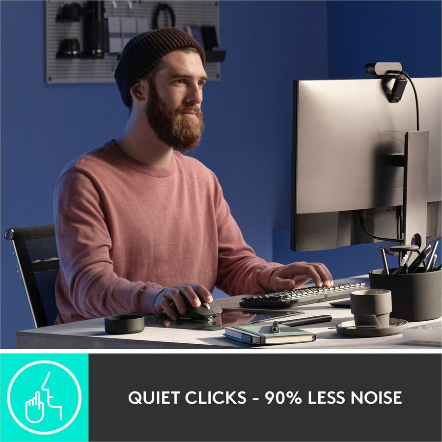 Logitech MX Master 3S Performance Wireless Mouse (Black) - Darkfield - Wireless - 32.80 ft - Bluetooth/Radio Frequency - 2.40 GHz - Rechargeable - Black - USB - 8000 dpi - Scroll Wheel - 7 Button(s) - Right-handed - Proprietary Battery Size Battery Sup...