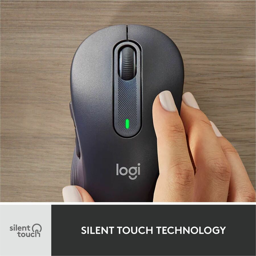 Logitech Signature MK650 Combo for Business Wireless Mouse and Keyboard Combo - USB Plunger Wireless Bluetooth/RF Keyboard - 118 Key - English (US) - Off White - USB Wireless Bluetooth/RF Mouse - 4000 dpi - Scroll Wheel - Off White - Symmetrical - AA -...