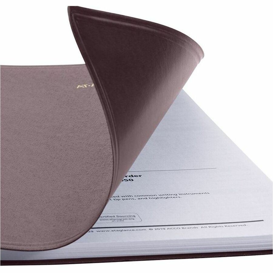 At-A-Glance 2025 Monthly Planner, Winestone, Large, 9" x 11" - Large - Monthly - 15 Month - January 2025 to March 2026 - 1 Month Double Page Layout - 9" x 11" Sheet Size - White Sheet - Wire Bound - Winestone Cover - Bleed Resistant Paper, Writable Sur...