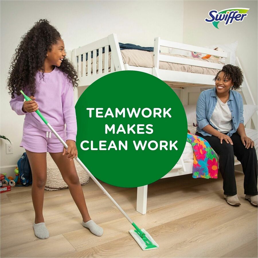 Swiffer Sweeper Dust Mop Refill - 10.4" Width x 8" Length - Cloth - White - 52 / Box
