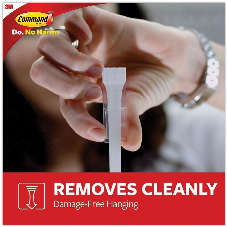 Command General Purpose Designer Hooks - 6 Hooks - 3 lb (1.36 kg) Capacity - Reusable - Adhesive - Medium - for Painted Surface, Wood, Tile, General Purpose - Plastic - White - 6 / Pack