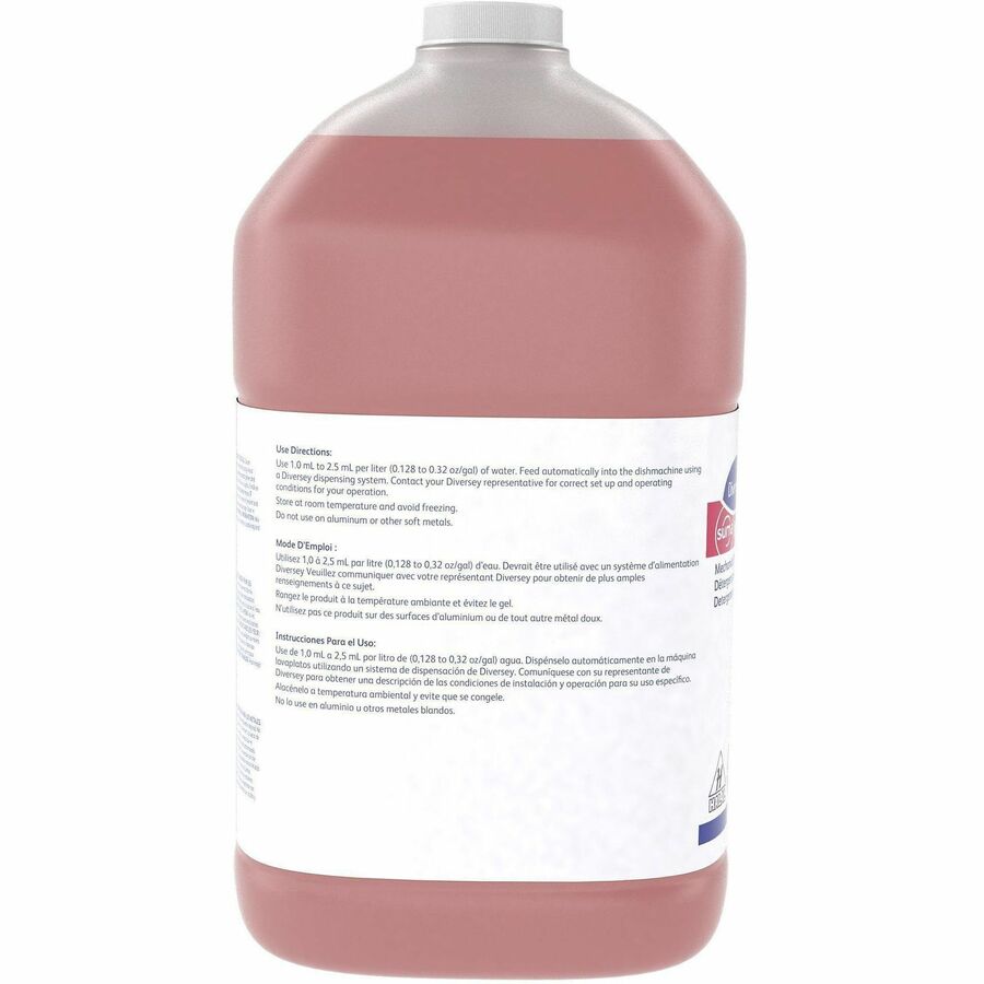 Suma Nova L6 - For Dish, Dishwasher - 128 fl oz (4 quart) - 11.5 to 13.9 pH - Characteristic, Ammonia Scent - Recommended For: Food Remover, Grease Remover, Scale Remover, Stain Remover, Hard Water Remover, Soil Remover - Kosher - Red Jug - 4 Pack