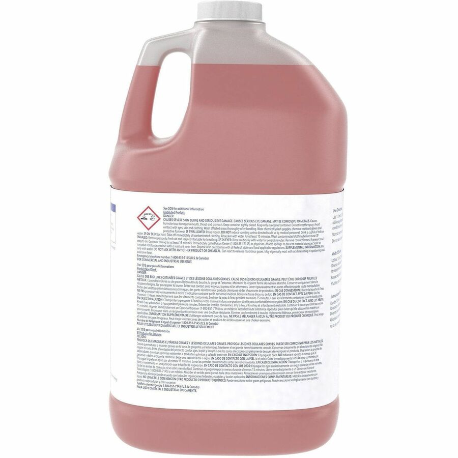 Suma Nova L6 - For Dish, Dishwasher - 128 fl oz (4 quart) - 11.5 to 13.9 pH - Characteristic, Ammonia Scent - Recommended For: Food Remover, Grease Remover, Scale Remover, Stain Remover, Hard Water Remover, Soil Remover - Kosher - Red Jug - 4 Pack