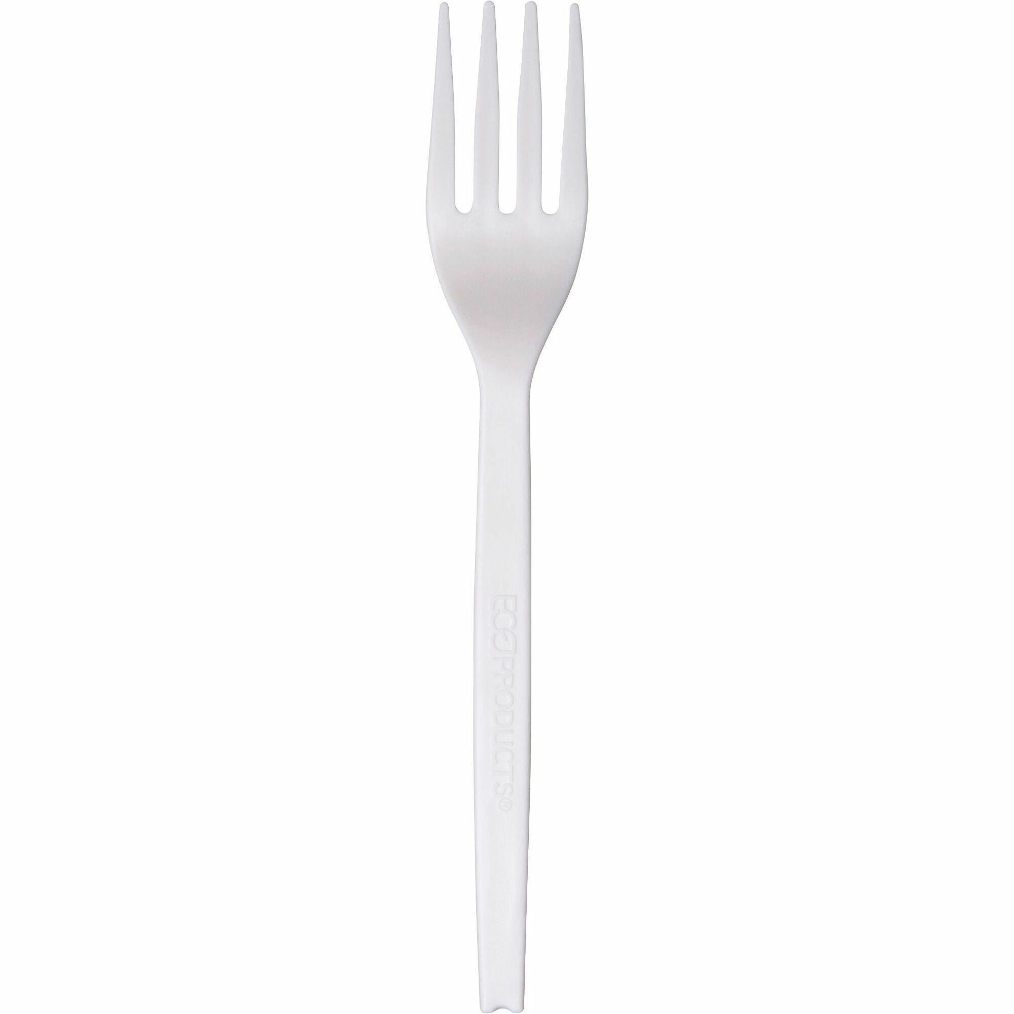 WNA 7" Plant Starch Forks - Fork - Breakroom - Beige - 50 / Pack