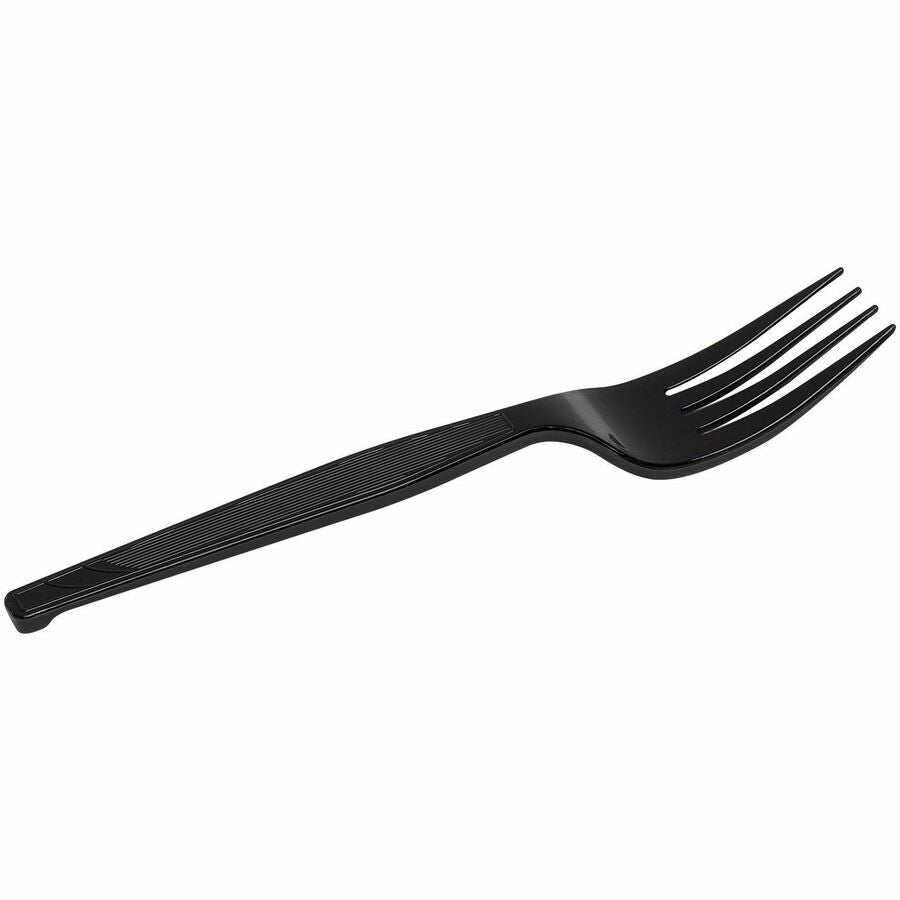 Dixie Cutlery Set - Fork - Fork - Food - Disposable - Plastic, Polypropylene - Black - 1000 / Case