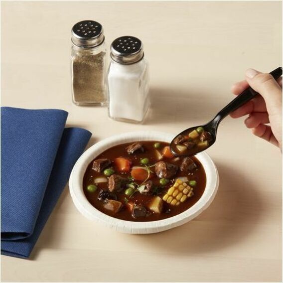 Dixie Cutlery Set - Spoon - Spoon - Food - Disposable - Plastic, Polypropylene - Black - 1000 / Case